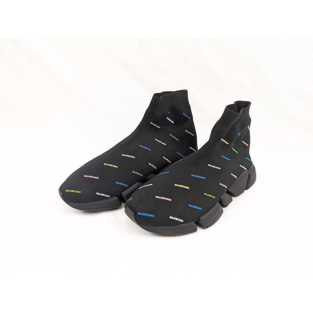Balenciaga o1rshd1 Q:4/ Recycled Speed 2.0 Low-Top Sneakers Black Size US 12 / EU 45 - 20 Thumbnail