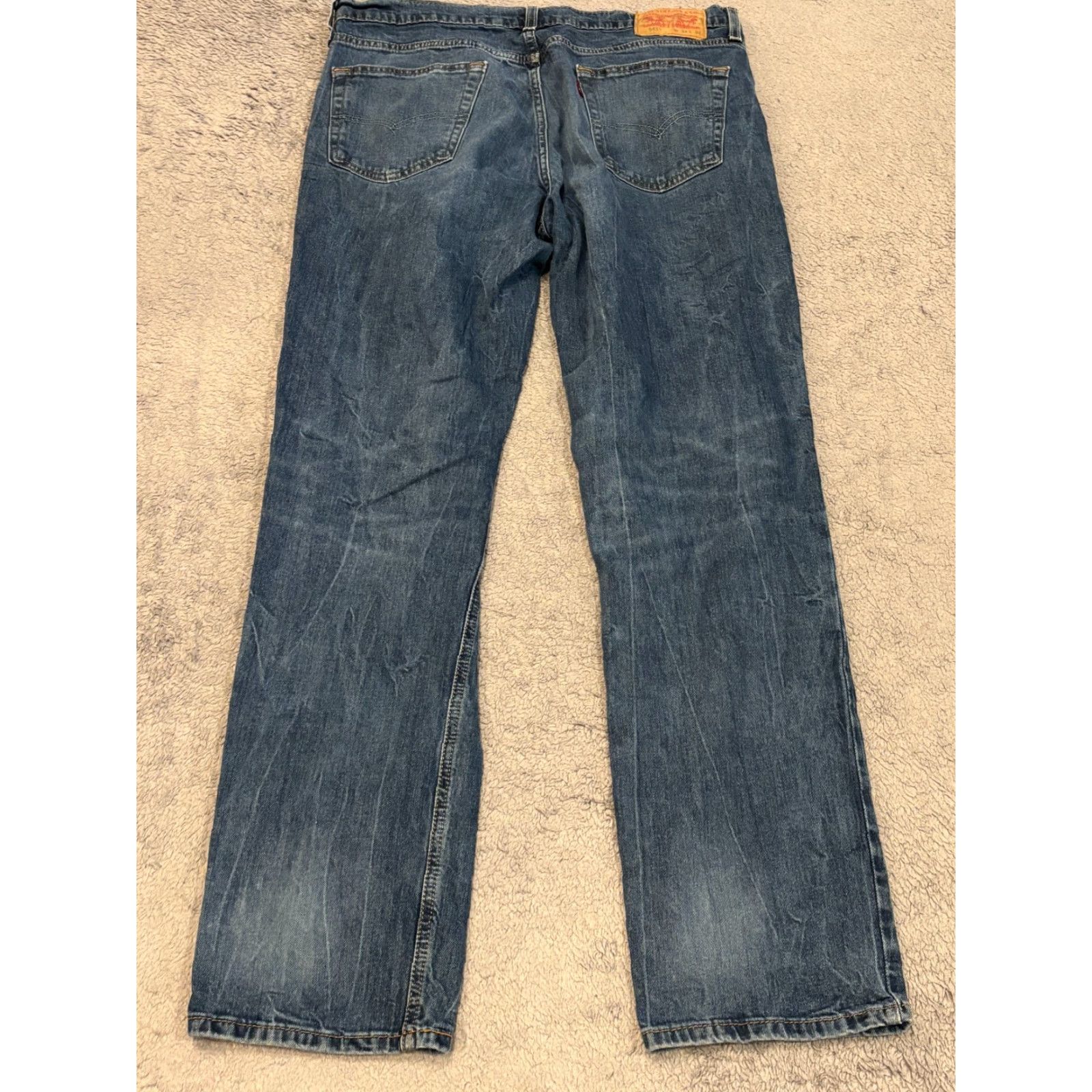 Levi's VINTAGE Levi's 541 Jeans Mens 34x34 (35x32) Medium Blue Athletic Taper Relaxed Straight Size US 34 / EU 50 - 5 Thumbnail