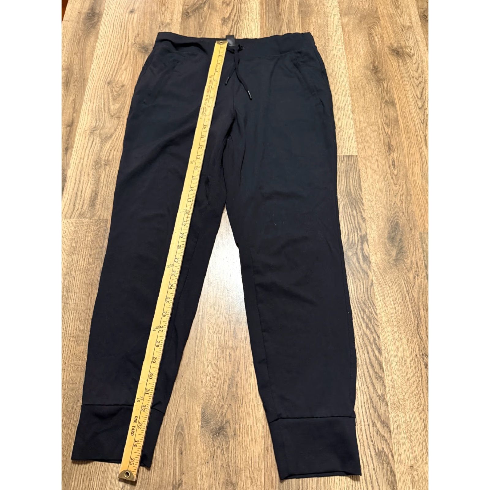 Vintage Yoga Licious Lux Pants Women's Size Medium Black Tie Waist Athletic Wear Size 32" / US 10 / IT 46 - 7 Thumbnail