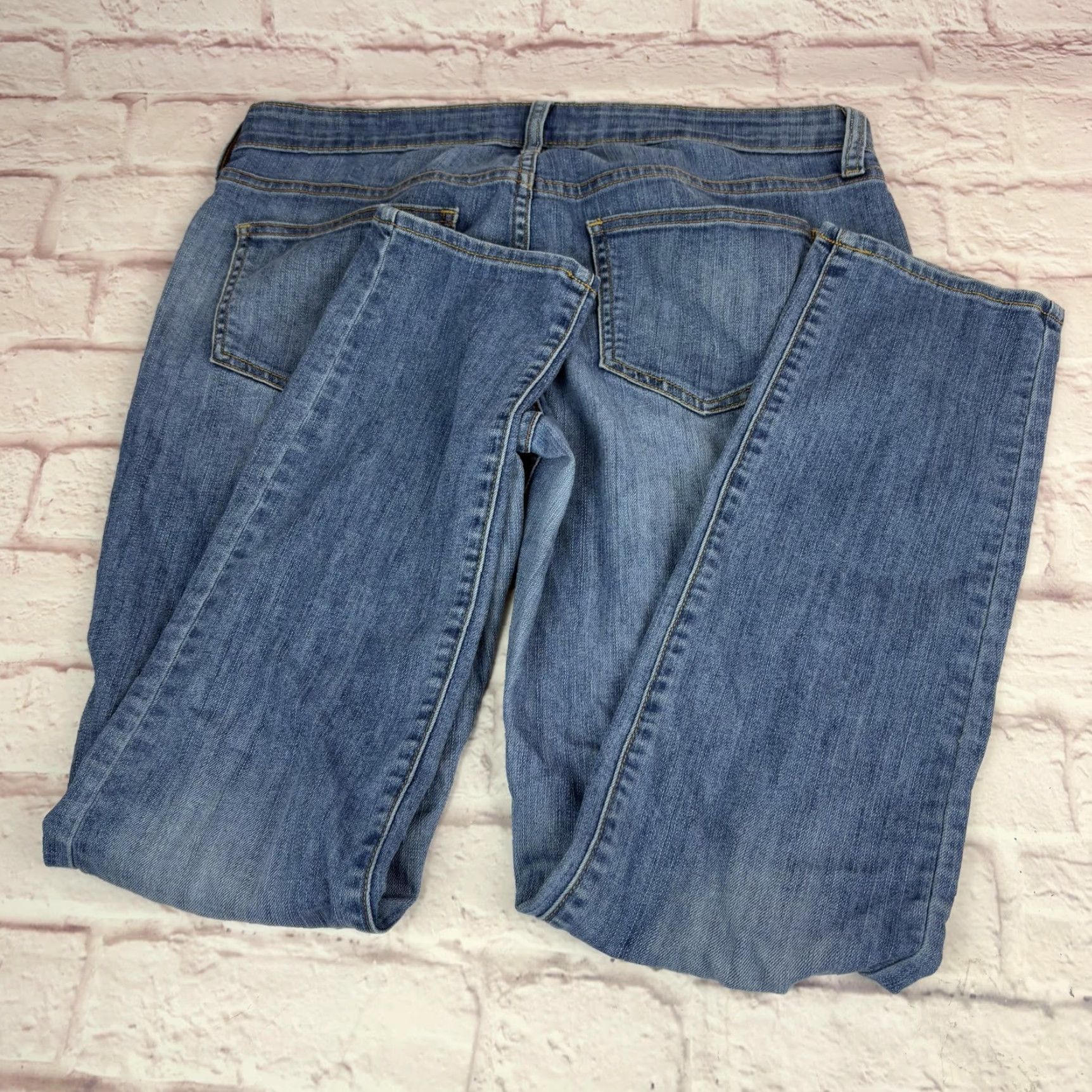 Old Navy Old Navy The Diva Jeans Womens 10 Blue Low Rise Skinny Stretch Denim 34x29 Size 32" / US 10 / IT 46 - 6 Thumbnail