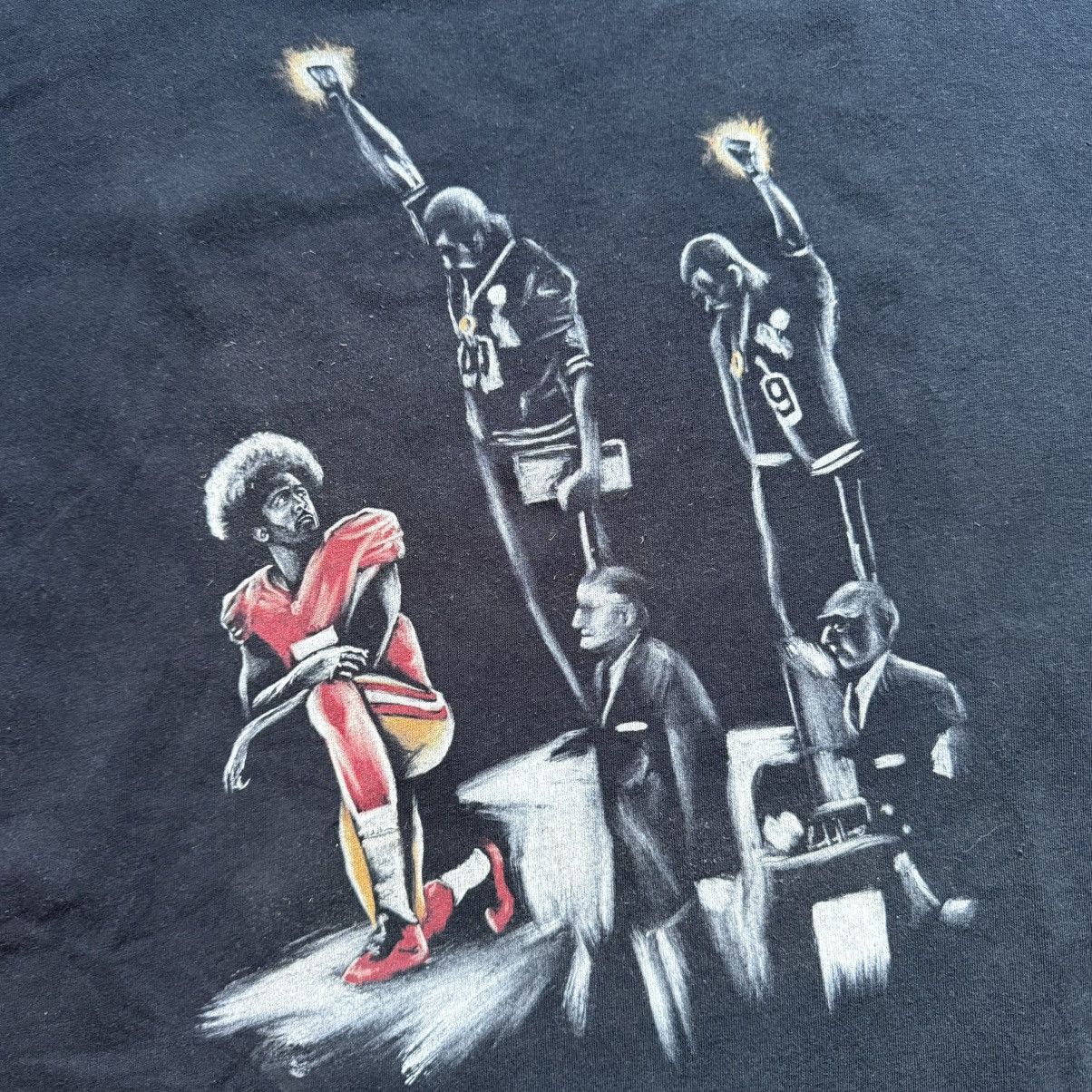 Gildan Kaepernick + Jesse Owens BLM T-Shirt Size 5XL Size US XXL / EU 58 / 5 - 4 Thumbnail