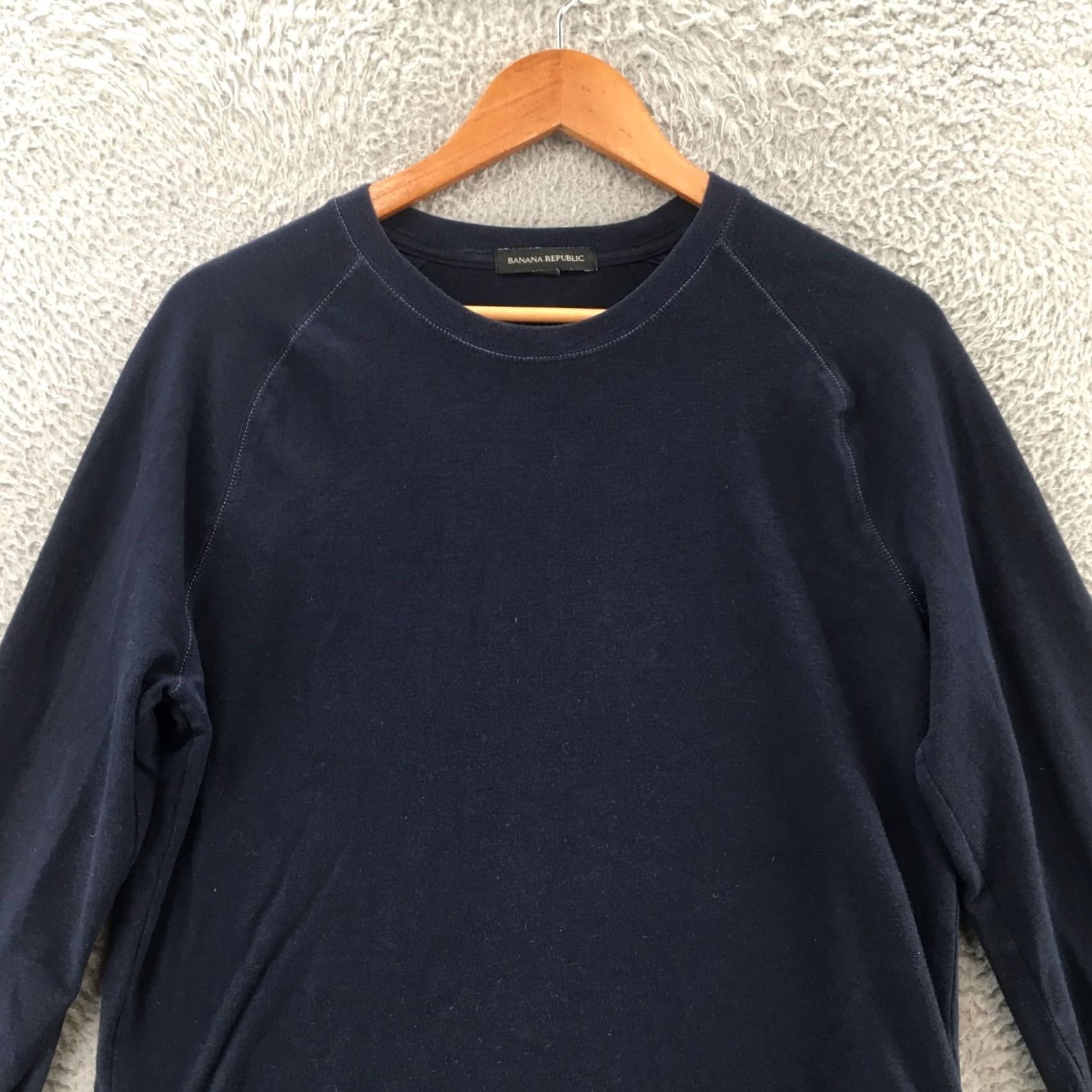 Banana Republic Banana Republic Sweatshirt Mens Small Blue Cotton Blend Long Sleeve Pullover Size US S / EU 44-46 / 1 - 2 Thumbnail