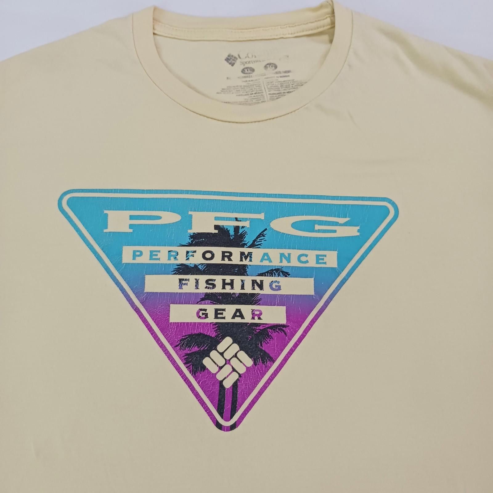 Columbia Columbia Men's Cotton Yellow Short Sleeve Graphic T-Shirt XL Size US XL / EU 56 / 4 - 8 Thumbnail