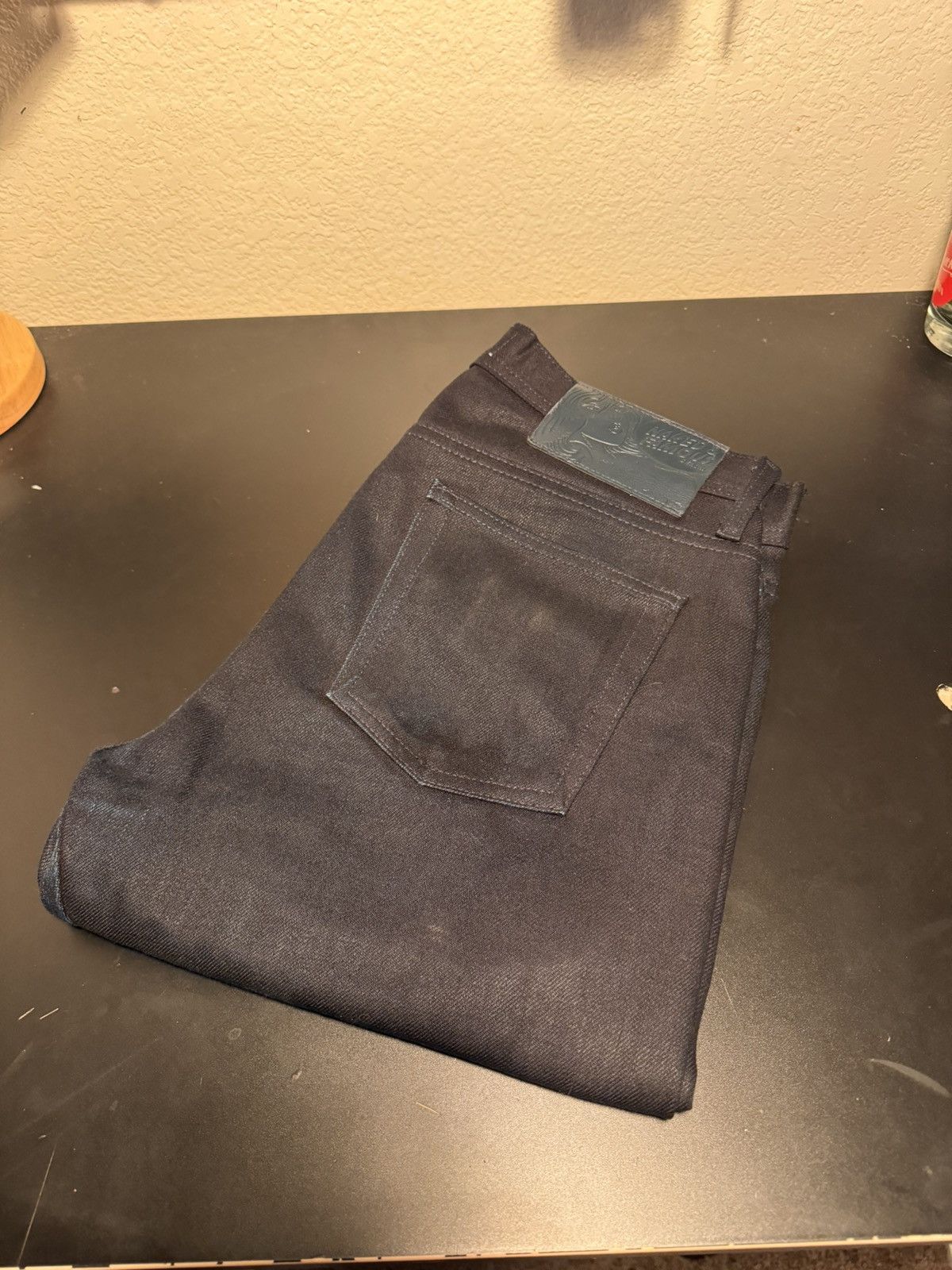 image of Made In Canada x Naked Famous Naked & Famous - Indigo / Indigo Stretch Selvedge Weird Guy in Blue (