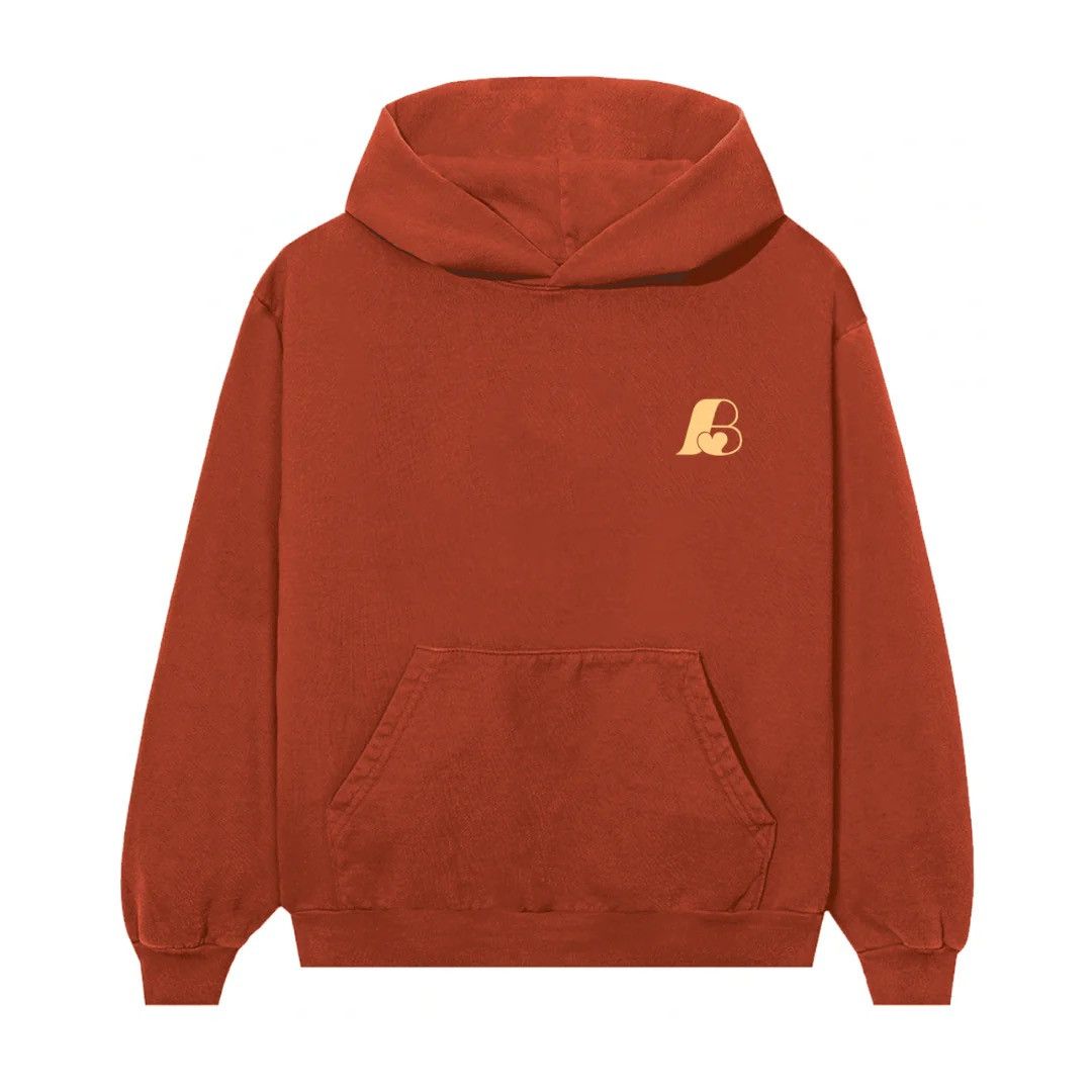 image of Vintage Logo Hoodie in Terracotta, Men's (Size Small)