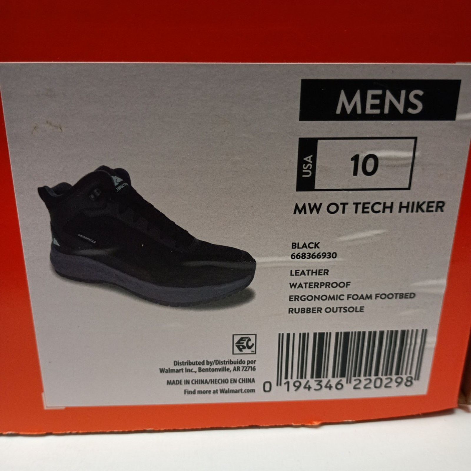 Other Men’s size 10 Ozark Trail Tech Hiker Waterproof Boots Black Size US 10 / EU 43 - 9 Thumbnail