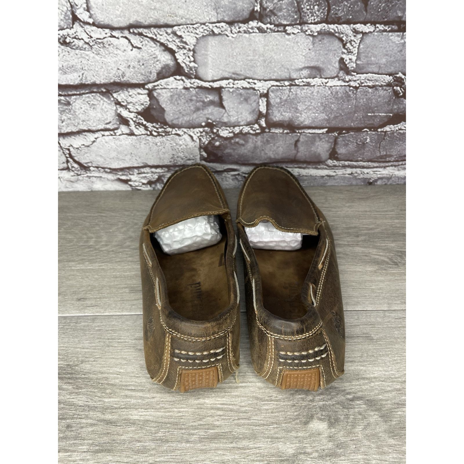 Timberland Timberland Brown Nubuck Leather Moc Slip On Loafers Driving Size US 8.5 / EU 41-42 - 15 Thumbnail