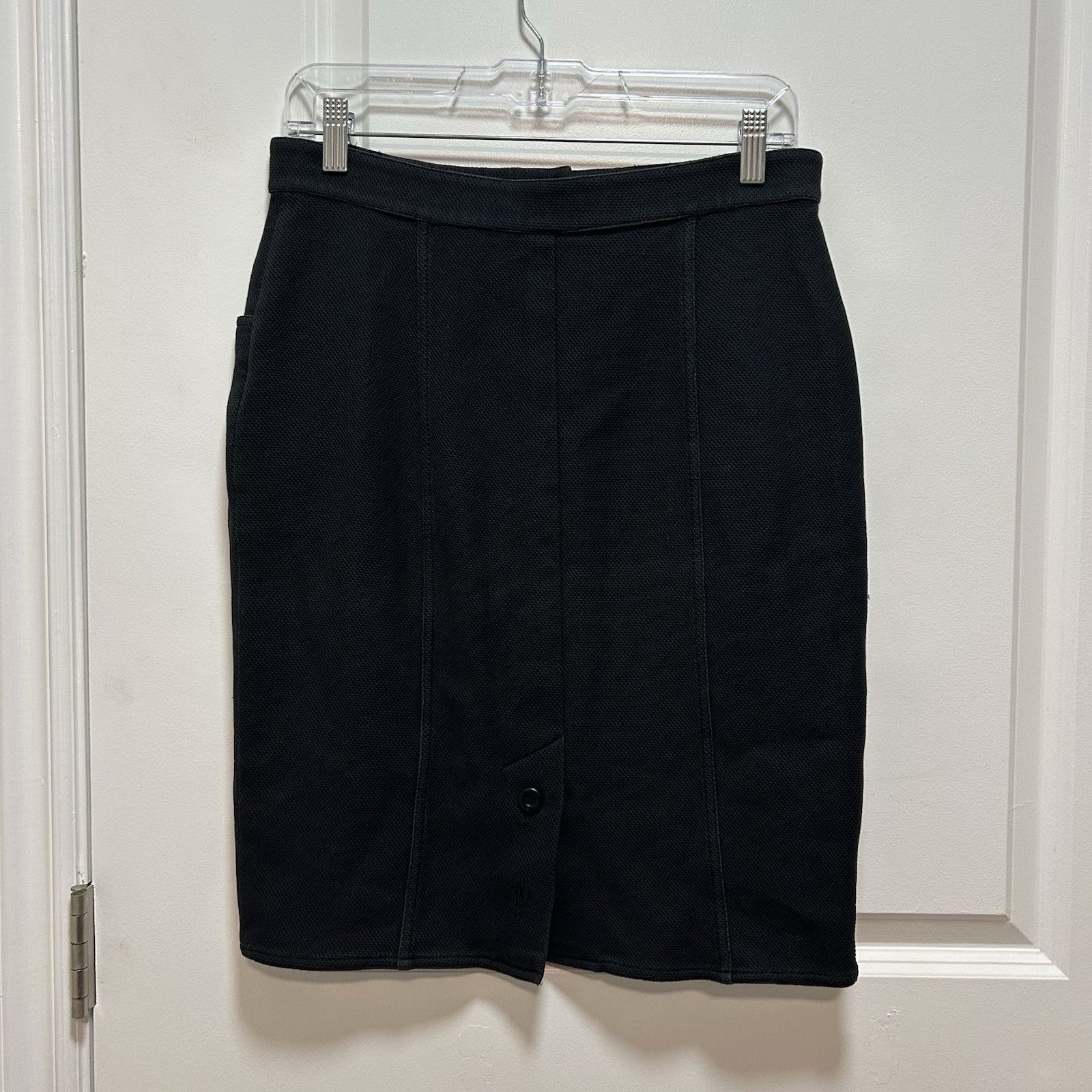 Chanel Chanel Vintage Linen Blend Wool Button Front Pencil Skirt Bu Size 26" / US 2 / IT 38 - 9 Thumbnail