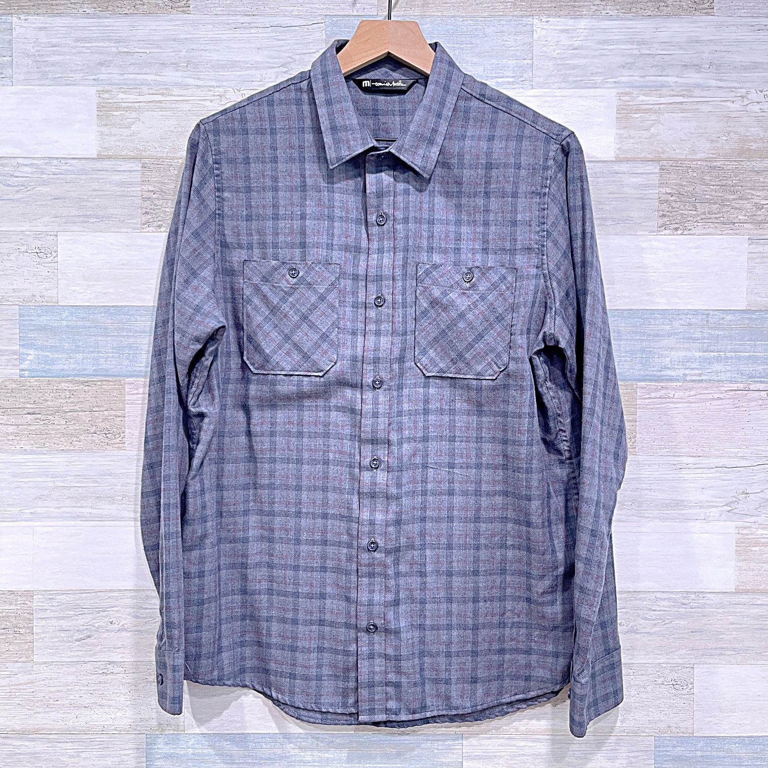 TravisMathew Travis Mathew Cloud Flannel Shirt Gray Plaid Mens Medium Size US M / EU 48-50 / 2 - 1 Thumbnail