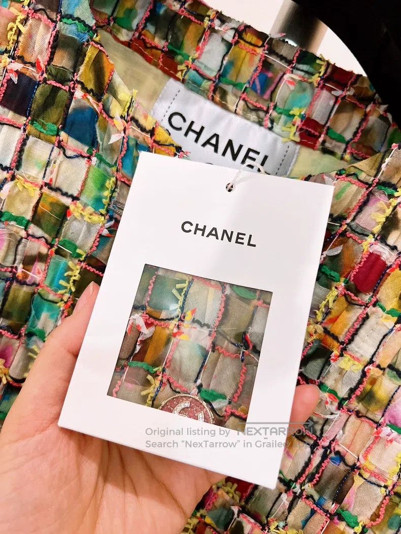 Chanel Chanel Colourful mosaic coat Size XXS / US 00 / IT 34 - 9 Thumbnail