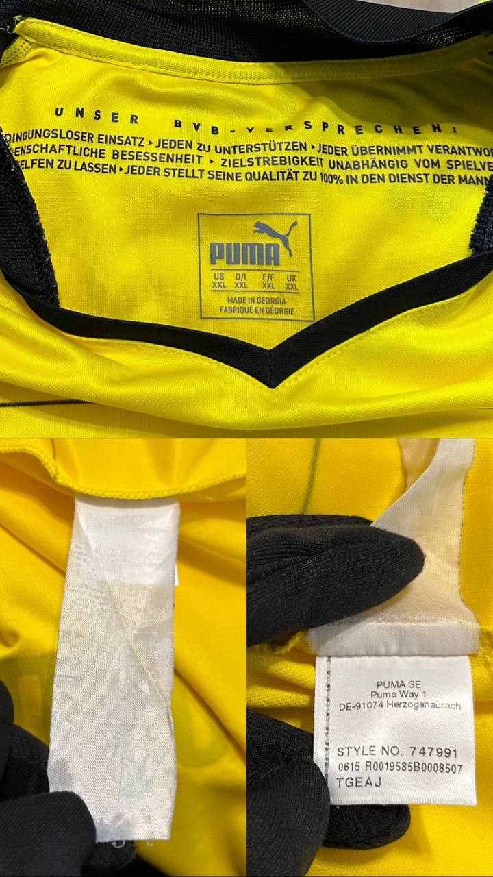 Puma Borussia Dortmund Football Shirt Jersey 2015 2016 Home Size US XXL / EU 58 / 5 - 10 Thumbnail