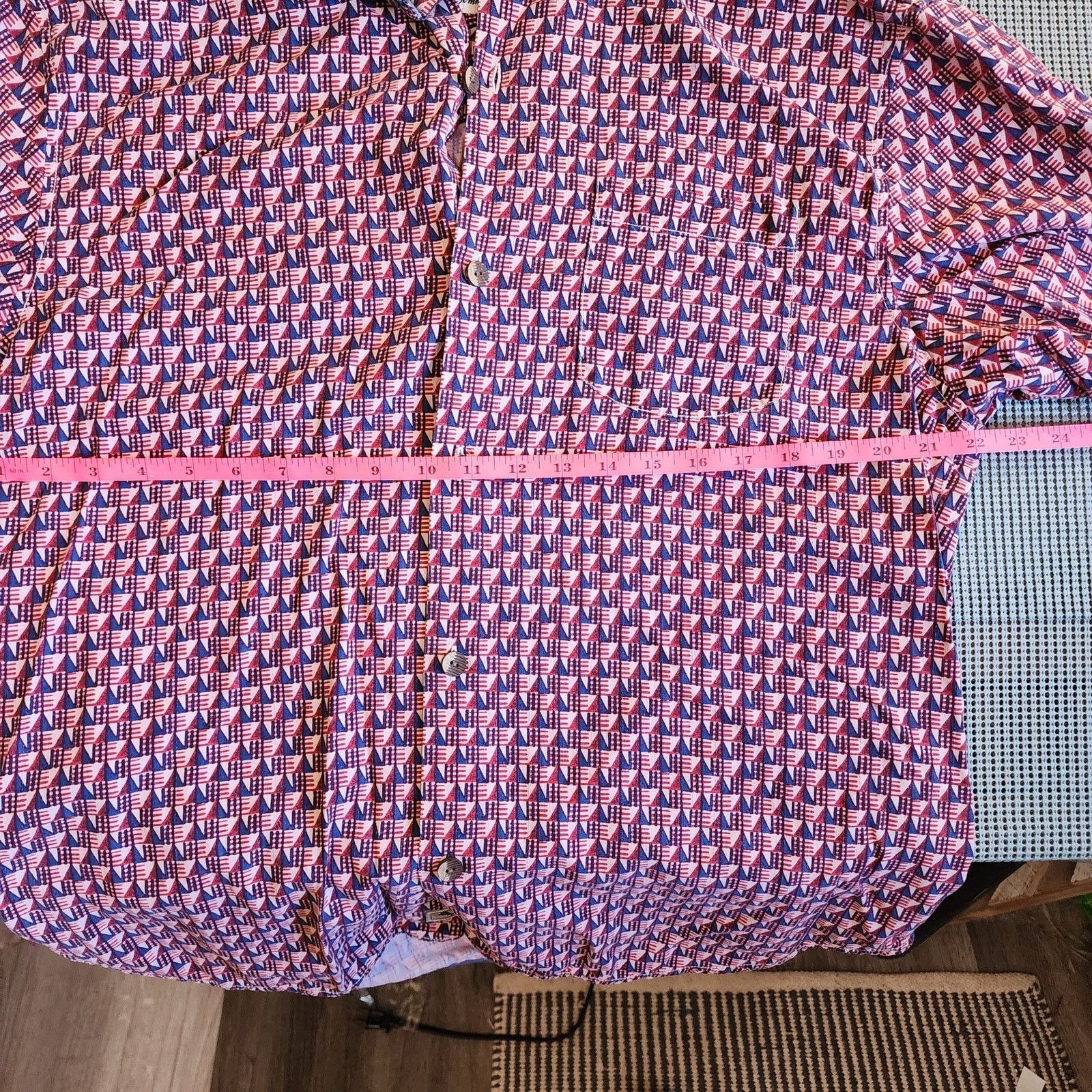 Tommy Bahama Tommy Bahama Men's Silk Button Up Large Geometric Size US L / EU 52-54 / 3 - 7 Thumbnail