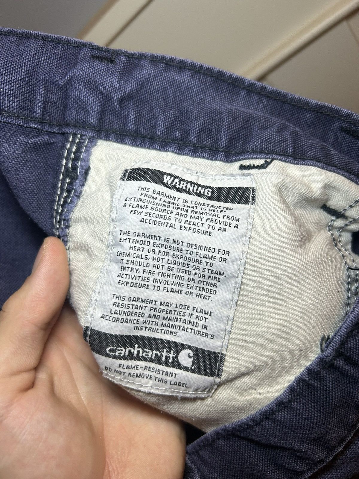 Carhartt × Vintage Vintage Carhartt Flame Resistant distressed baggy jeans Size US 34 / EU 50 - 5 Thumbnail