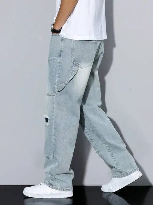 Japanese Brand Mitsuoka x Shii Casual Fit Cargo Distressed jeans Size US 32 / EU 48 - 5 Thumbnail
