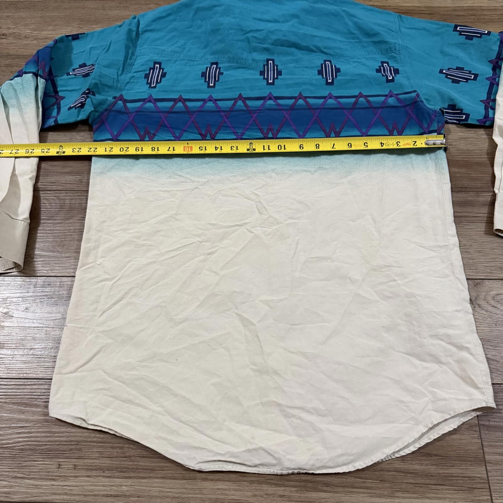 Other Vintage 90s Express Rider Western Aztec Southwestern Shirt Size US L / EU 52-54 / 3 - 7 Thumbnail