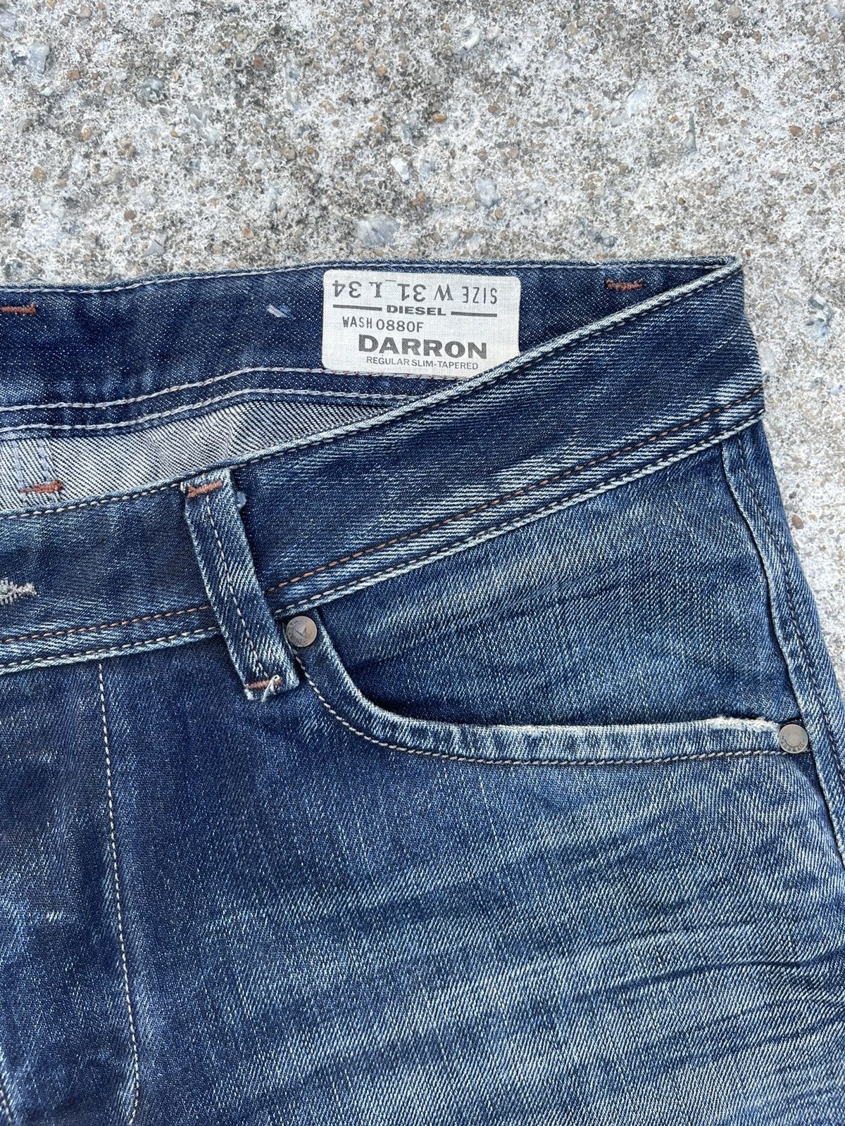 Designer × Diesel 🔥 Diesel Industry Distressed Denim Streetwear W32🔥 Size US 32 / EU 48 - 5 Thumbnail