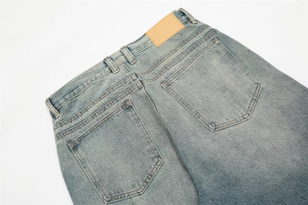 Japanese Brand × Jean Trendy fashionable men's casual loose gradient washed jeans Size US 32 / EU 48 - 4 Thumbnail