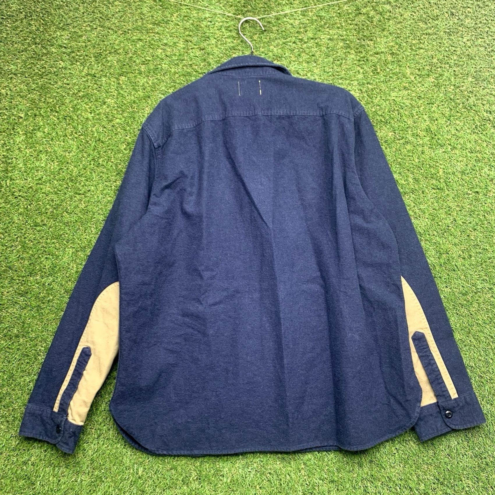 Vintage L.L. Bean x Todd Snyder Shirt Mens XL Chamois Heavyweight Blue Flannel Work Button-Up Chest Pocket Solid Pattern Casual Workwear Jeans? Size US XL / EU 56 / 4 - 2 Thumbnail