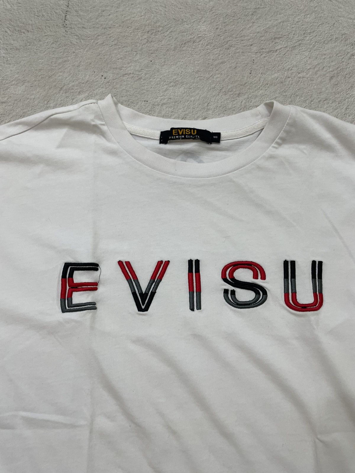 Evisu 2000s Evisu Archival Embroidered Logo T Shirt Y2K Hysteric Size M / US 6-8 / IT 42-44 - 2 Thumbnail
