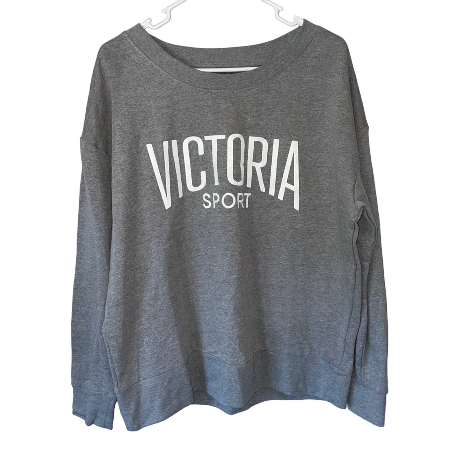 Victoria's Secret Victoria’s Secret Grey Sweatshirt M Oversized Long Sleeve Size M / US 6-8 / IT 42-44 - 1 Thumbnail
