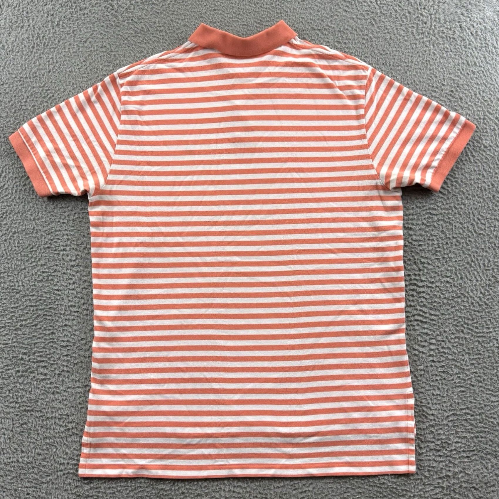 Polo Ralph Lauren Polo Ralph Lauren Shirt XL Orange Striped Polo Mens Short Sleeve Ribbed Knit Pocket Logo Preppy Classic Rugby Golf Size US XL / EU 56 / 4 - 7 Thumbnail