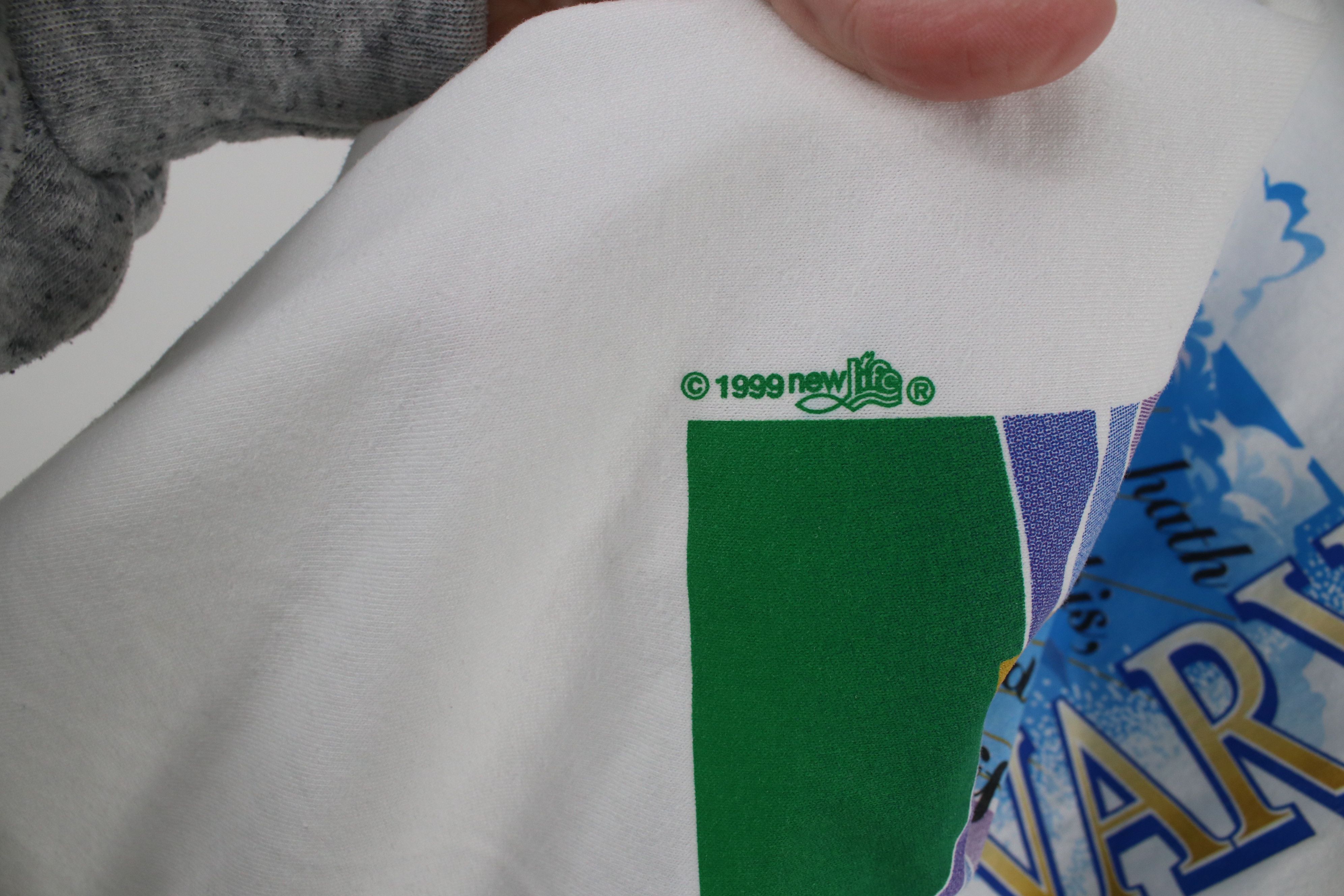 Vintage Vintage 90s Christianity Calvary Short Sleeve T-Shirt White Size US XL / EU 56 / 4 - 5 Thumbnail