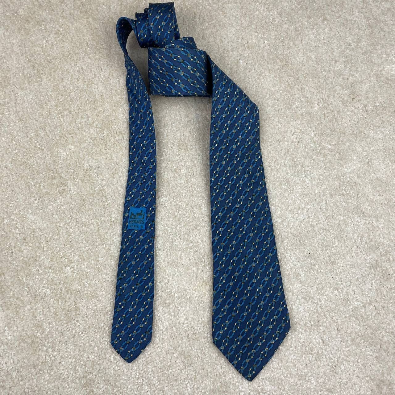 Hermes Hermes Silk Tie 7021 TA Belts Size ONE SIZE - 1 Thumbnail