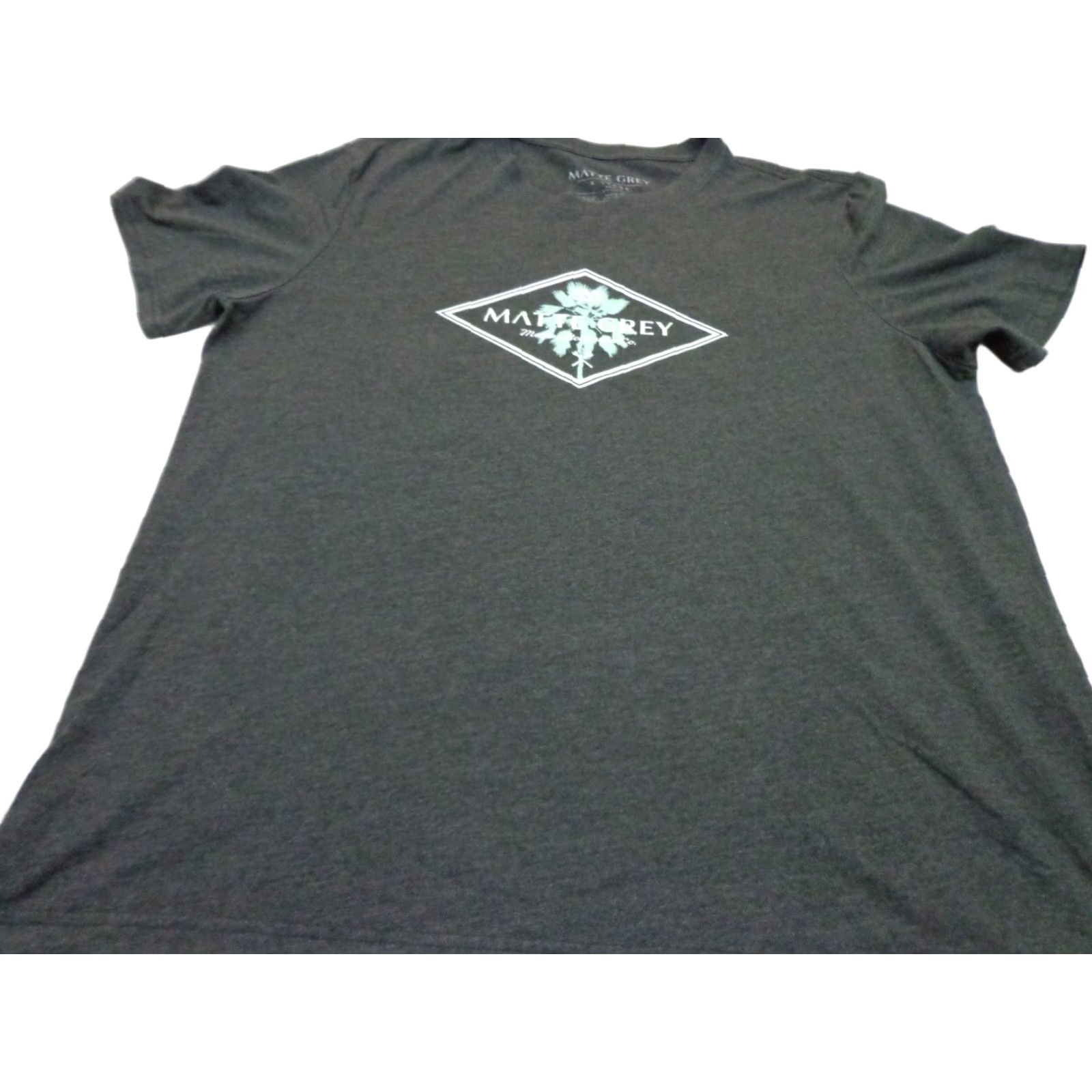 CO Matte Grey Modern Recreation Co T-shirt Heather Charcoal Gray Graphic Size XL Mens Short Sleeve Crew Neck Modern / Fall Spring Summer Size US XL / EU 56 / 4 - 1 Thumbnail