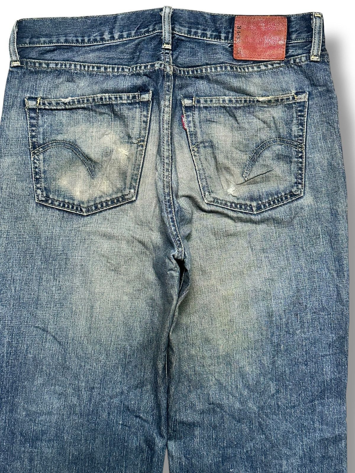Levi's Levi’s 502 Regular Tapered Fit MudWash Distressed Faded Jean Size US 34 / EU 50 - 5 Thumbnail