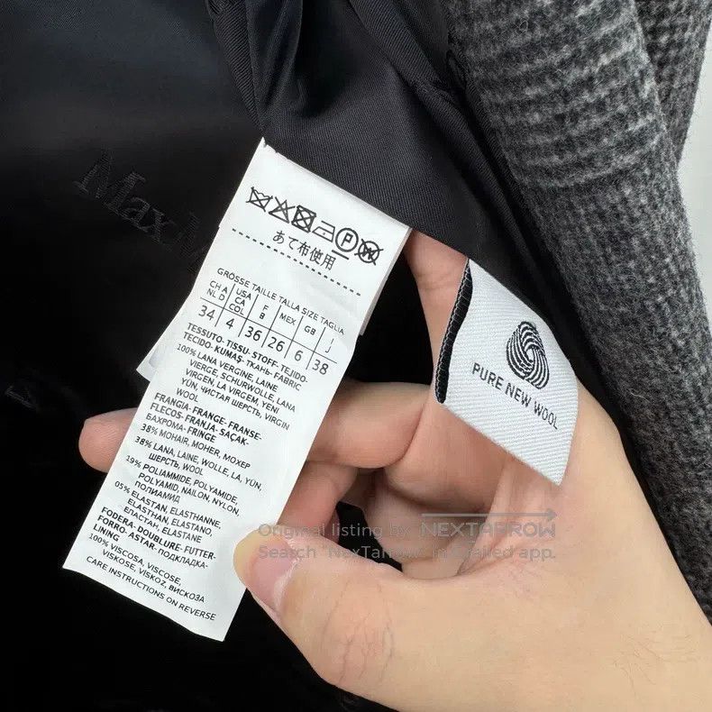 Max Mara Max Mara Max Mara Fringe Check Wool Overcoat Size S / US 4 / IT 40 - 7 Thumbnail