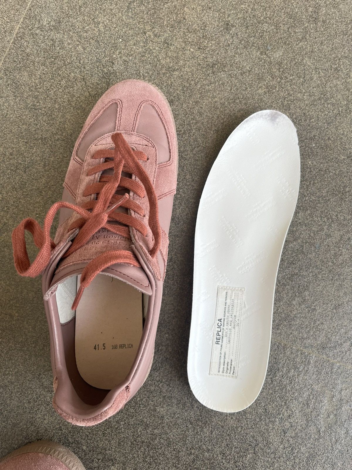 Maison Margiela Maison Margiela GATs Maroon / Burgundy Size US 8.5 / EU 41-42 - 13 Thumbnail