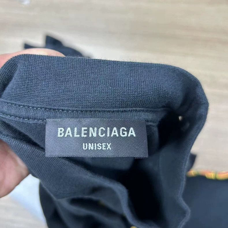 Balenciaga Black rock band series lightning letter pattern