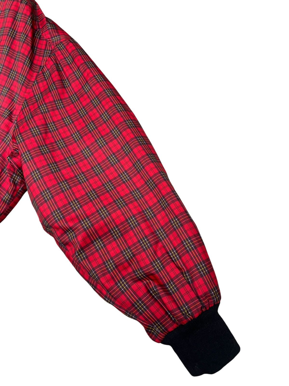 Mila Schon Vintage 80s 90s Mila Schon Red Tartan Bomber Jacket Size US XL / EU 56 / 4 - 17 Thumbnail