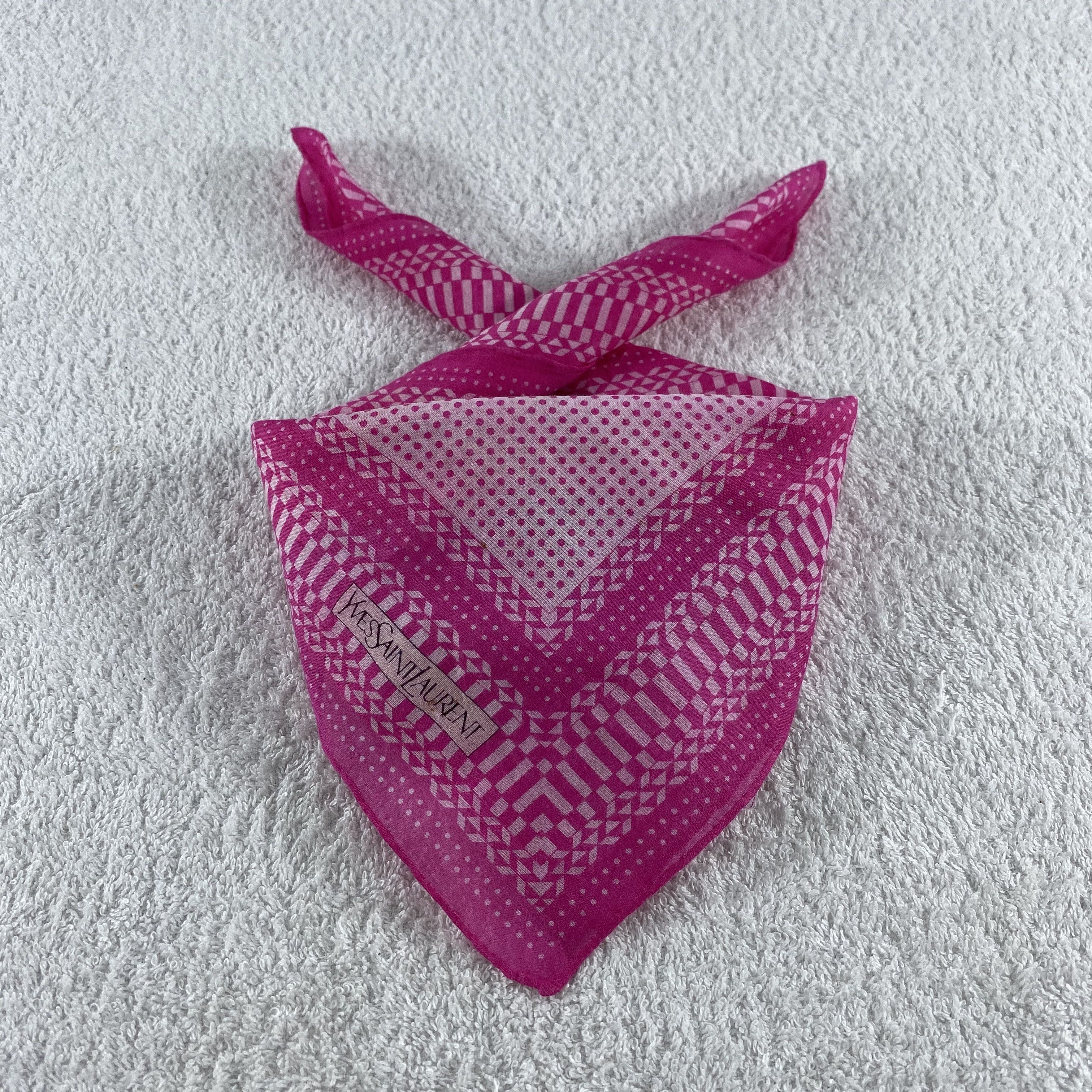 Vintage × Yves Saint Laurent Yves Saint Laurent Handkerchief / Neckerchief / Bandana Size ONE SIZE - 1 Thumbnail
