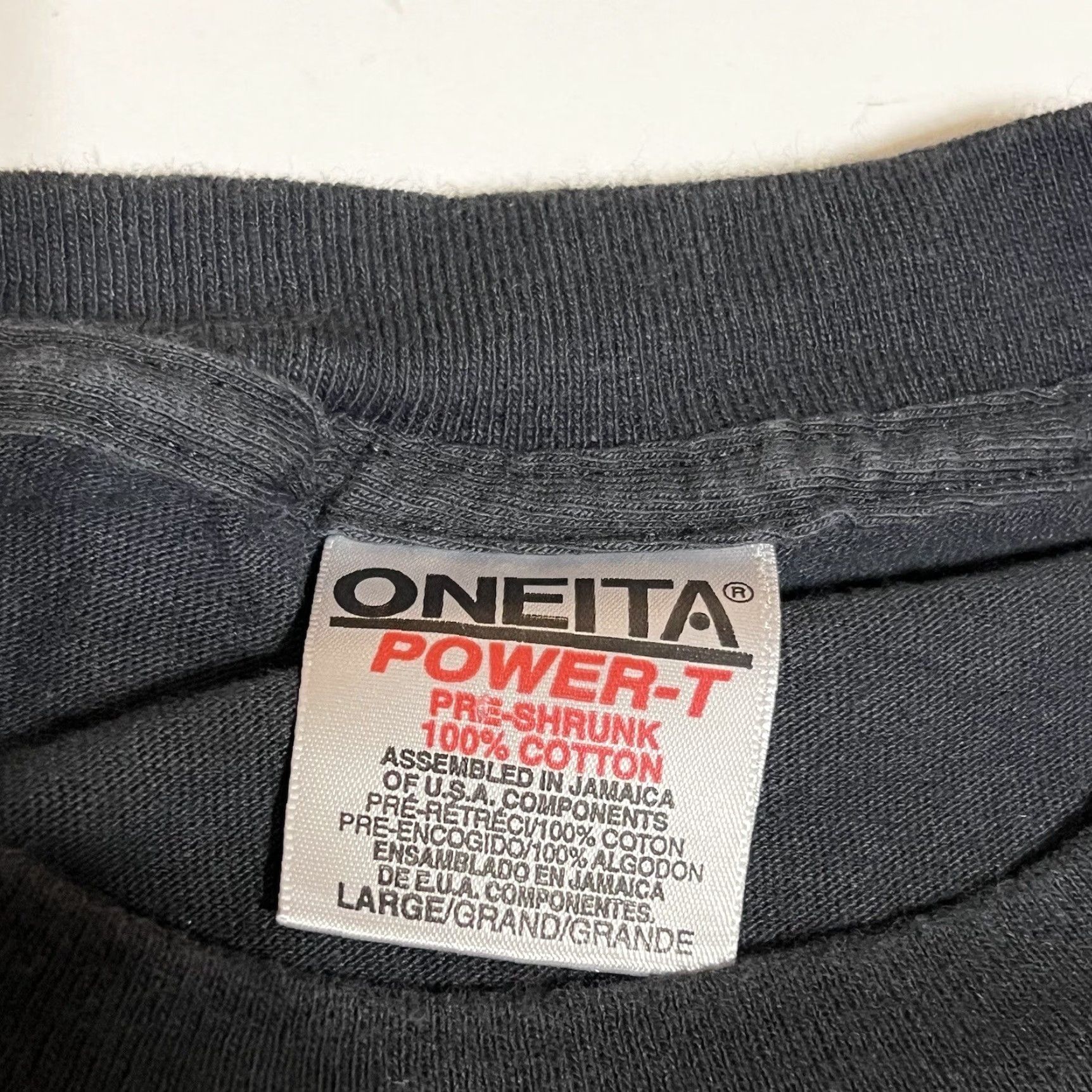 Vintage VINTAGE Off Trail T-Shirt Men L Black Crew Neck Short Sleeve 90s Graphic Back Logo Oneita KS Size US L / EU 52-54 / 3 - 8 Thumbnail