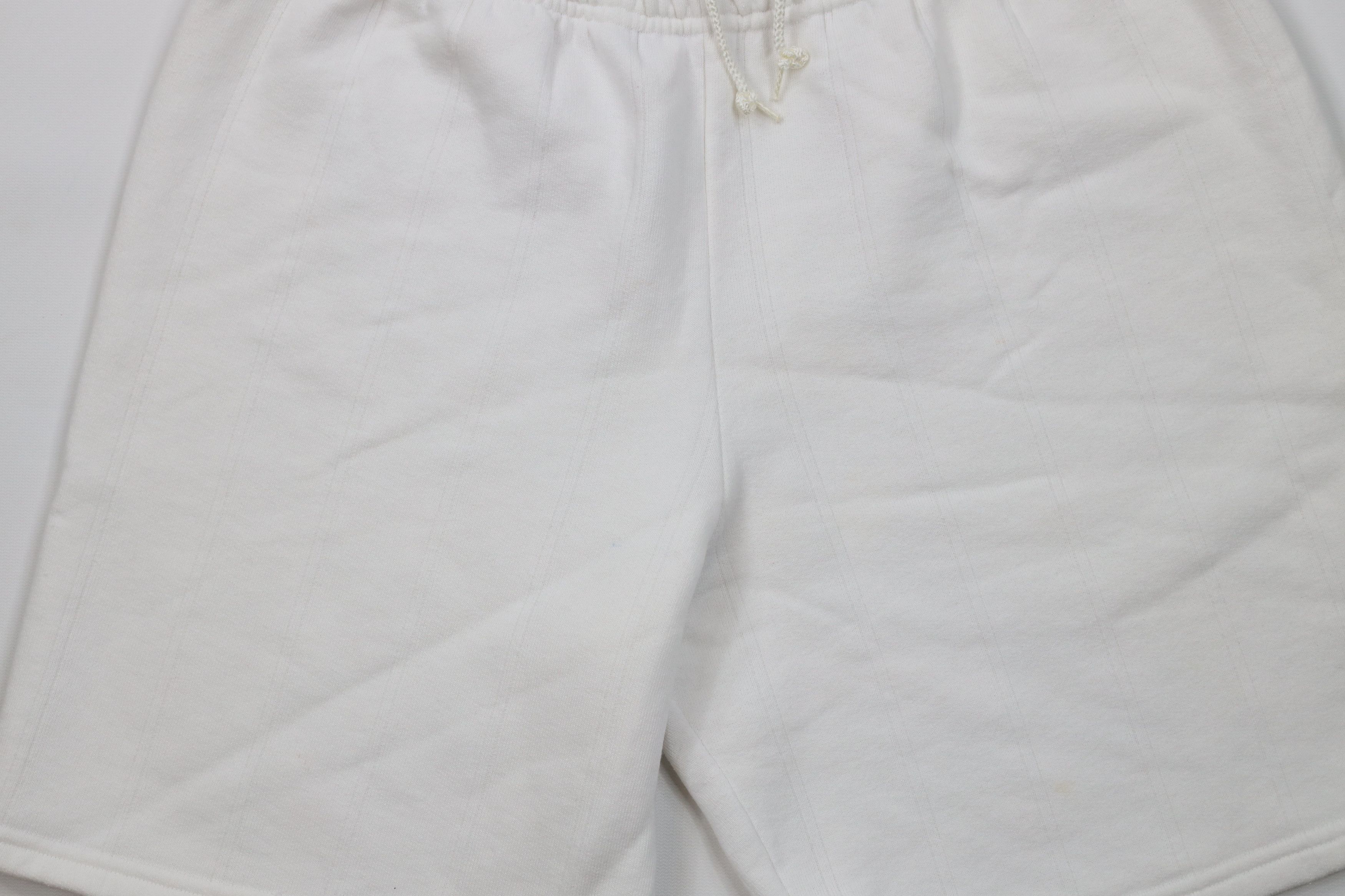 Vintage Vintage 90s Streetwear Knee Sweatpants Shorts White USA Size US 34 / EU 50 - 3 Thumbnail