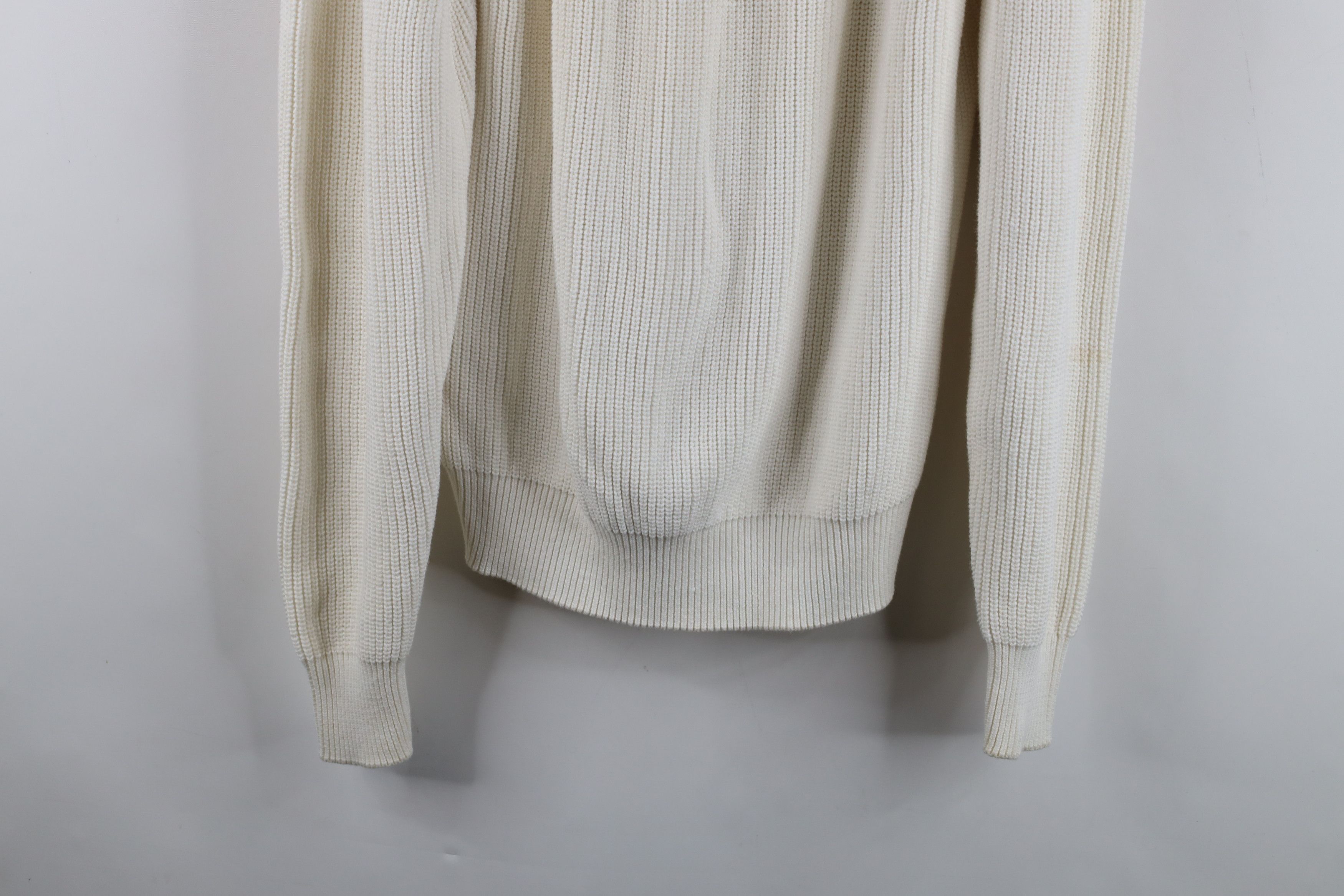 Nautica Vintage 90s Nautica Sailing Chunky Ribbed Knit Sweater White Size US M / EU 48-50 / 2 - 14 Thumbnail