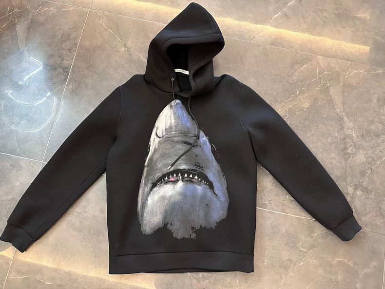 Givenchy Givenchy Space Cotton Shark Hoodie with Hood S Size Size US S / EU 44-46 / 1 - 1 Thumbnail