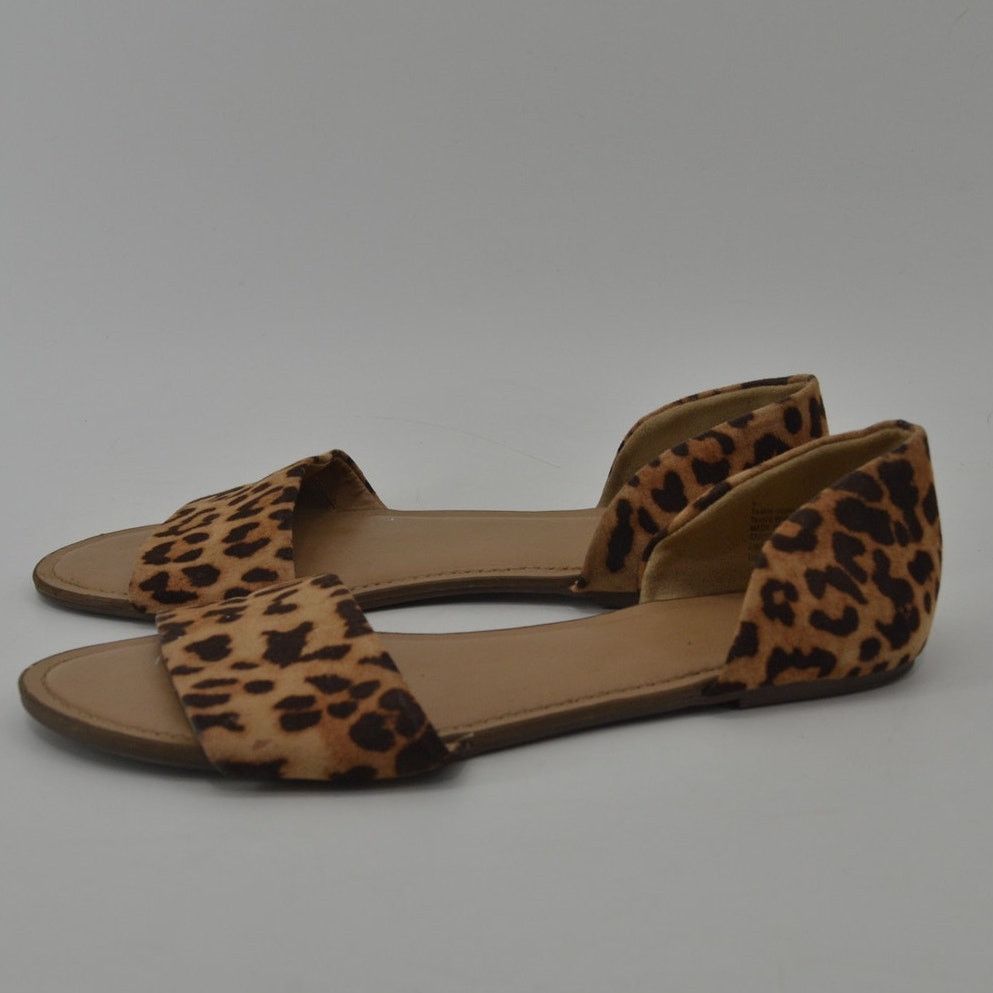 Other A New Day Leopard Print Women's Sandals Size 8 Brown Black Size US 8 / IT 38 - 14 Thumbnail