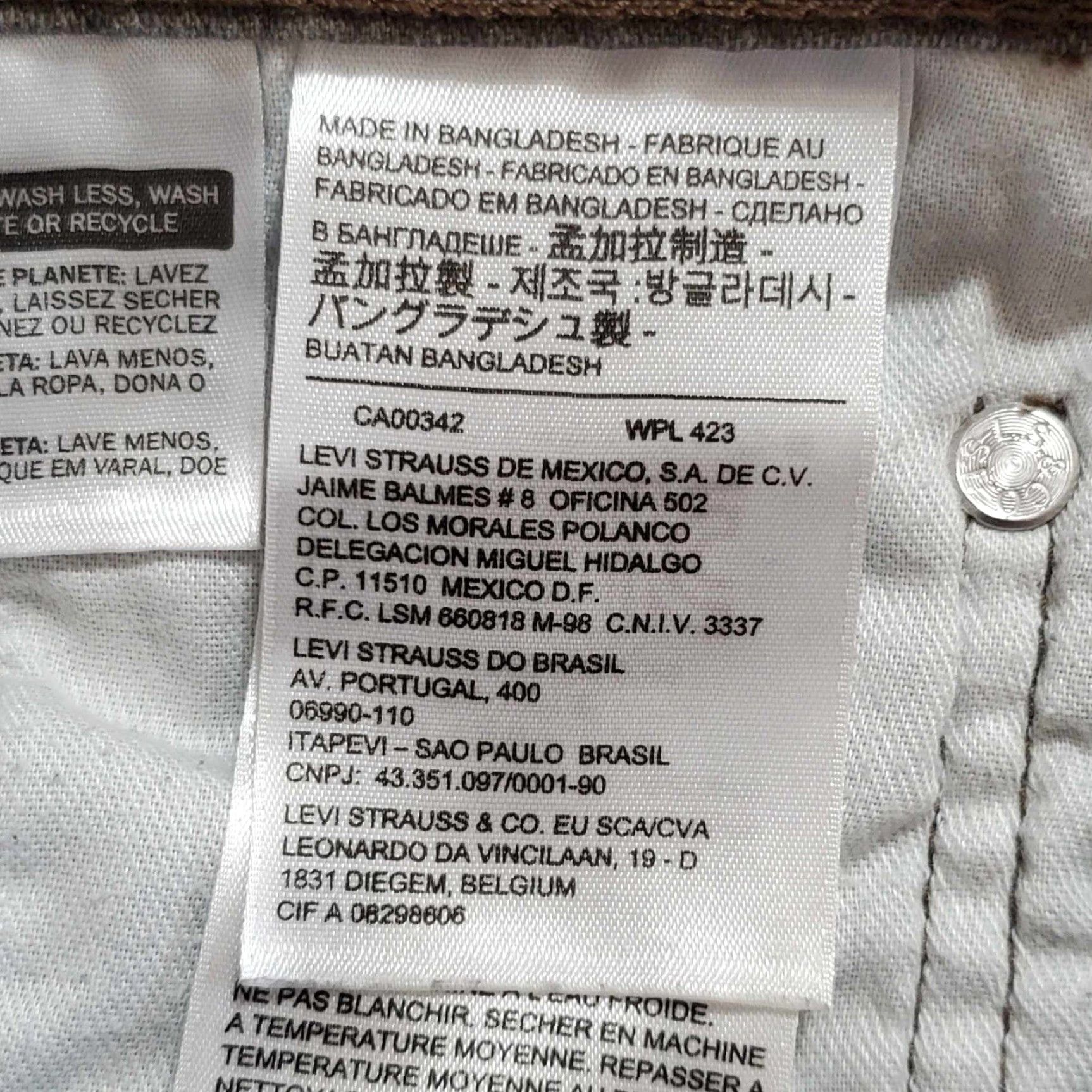 Levi's Levi's 511 Jeans Dark Wash Brown Mens 33x32 Y2K Straight Color Brown Tan Dark Levi's 511 Jeans Mens 33 32 Y2K Straight Dark Wash Brown Tan Size US 33 - 6 Thumbnail