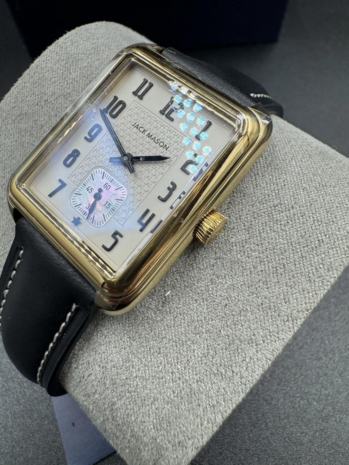 Other Jack Mason Issue No. 2 Heritage Rectangular Gold Tone Watch Size ONE SIZE - 6 Thumbnail