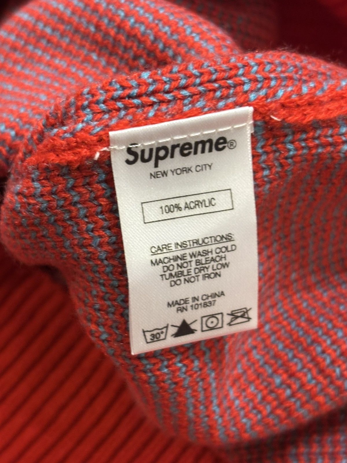 Supreme × Thrasher Supreme Thrasher Knit Sweater Size US XL / EU 56 / 4 - 4 Thumbnail