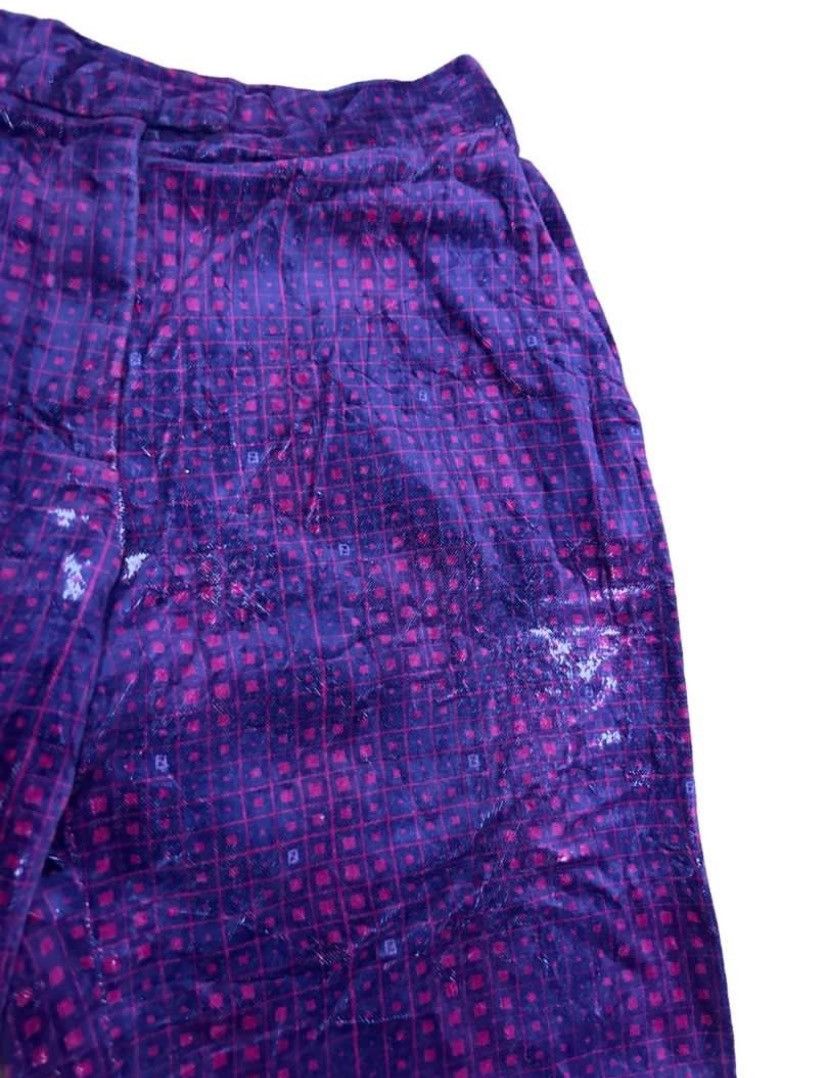 Fendi × Vintage Vintage 90s Distressed Checked Fendi Cotton pant/ Size 28” Size 28" / US 6 / IT 42 - 4 Thumbnail