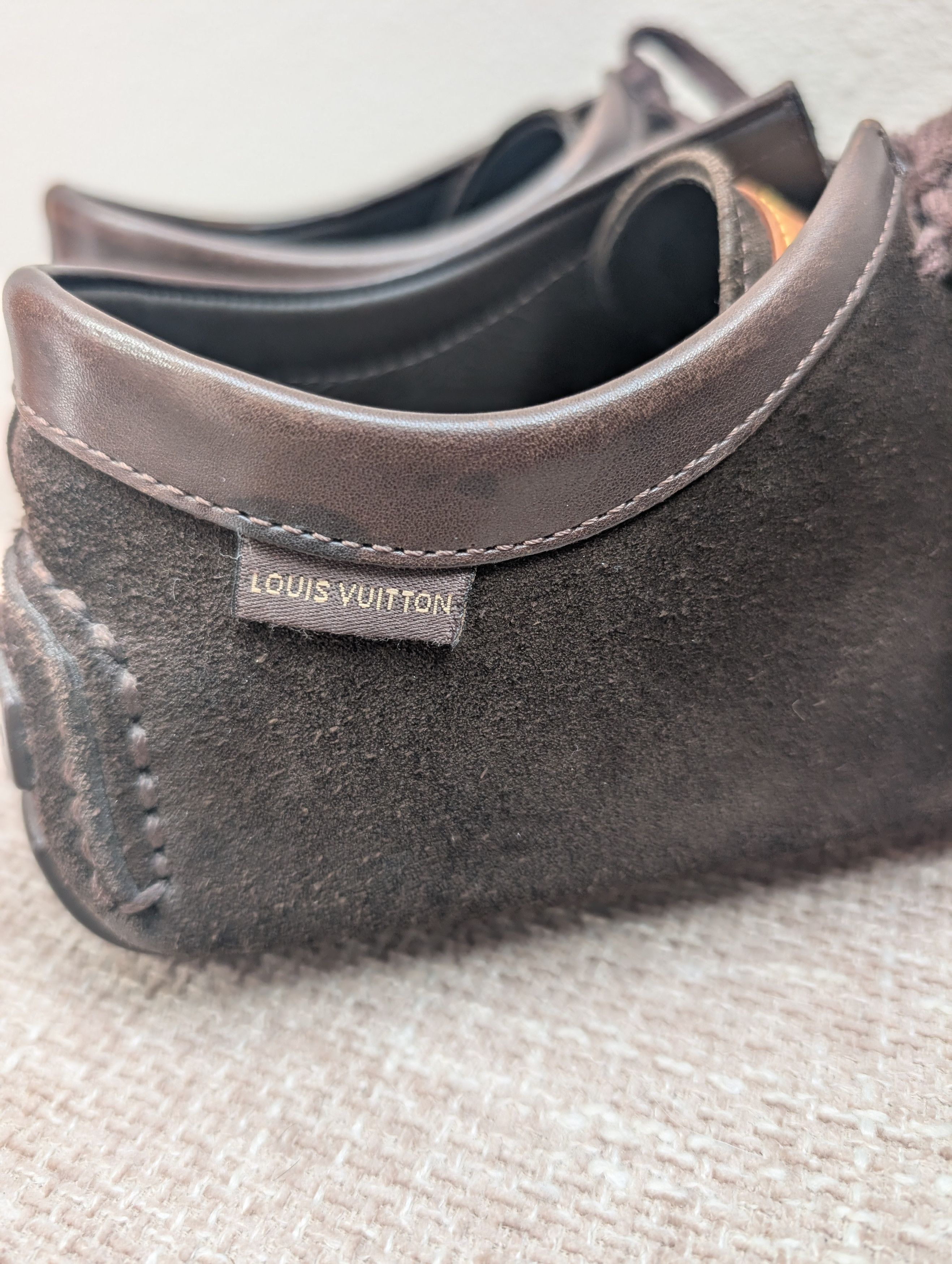 Louis Vuitton Louis Vuitton Men's Brown Suede Lombok Moccasin Size US 7.5 / EU 40-41 - 4 Thumbnail