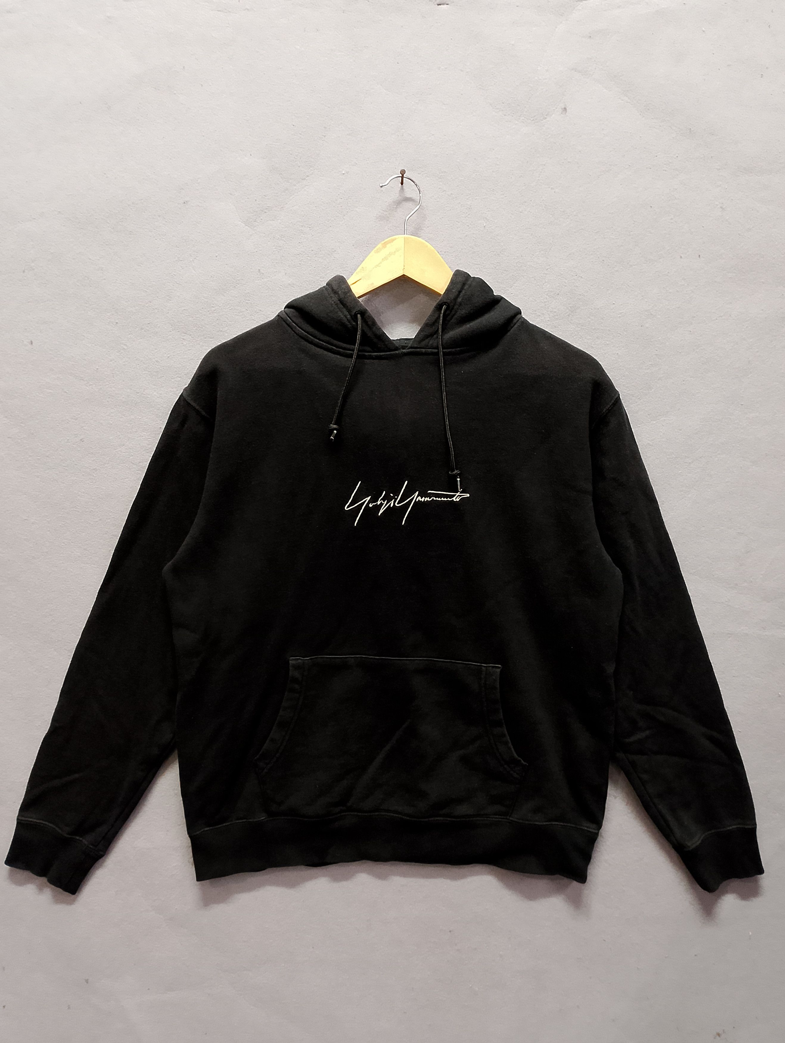 Yohji Yamamoto × New Era Hoodie Signature Embroidery Logo