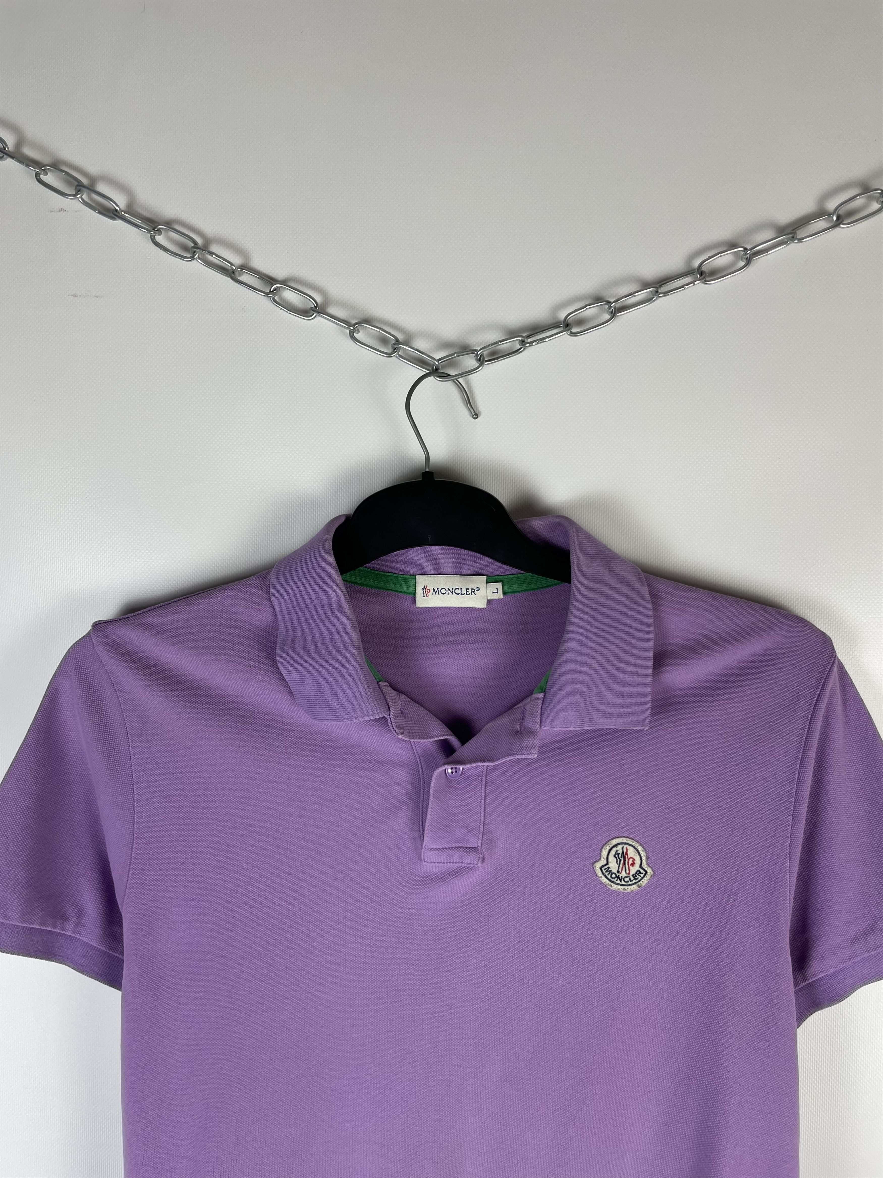 Moncler Moncler Polo T-shirt Size US L / EU 52-54 / 3 - 3 Thumbnail