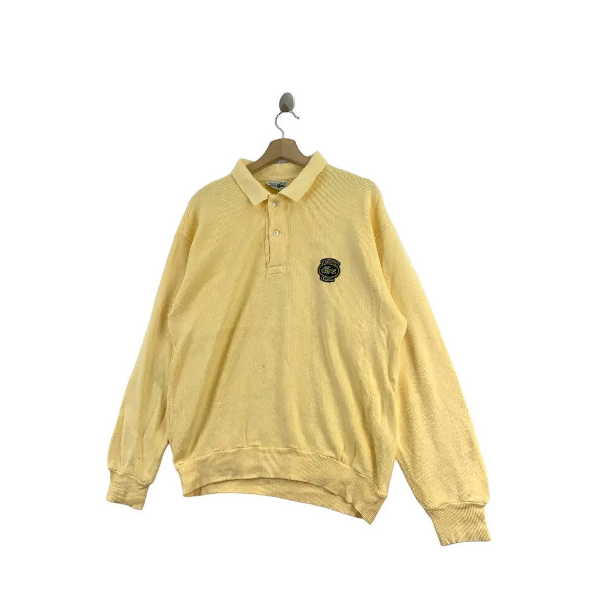 Lacoste Vintage LACOSTE CLUB Embroidered Logo Button Up Long Sleeve Size US XXL / EU 58 / 5 - 4 Thumbnail
