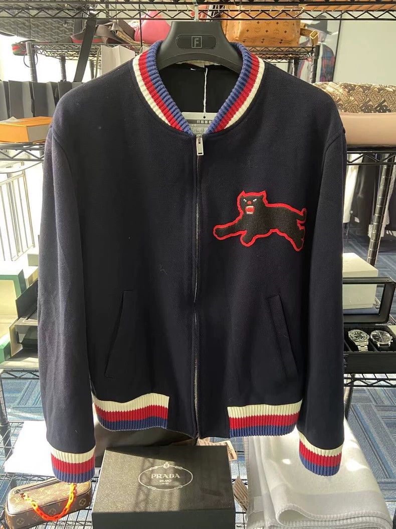 Gucci Gucci Black Cat Jacket Size 50 Size US L / EU 52-54 / 3 - 1 Thumbnail