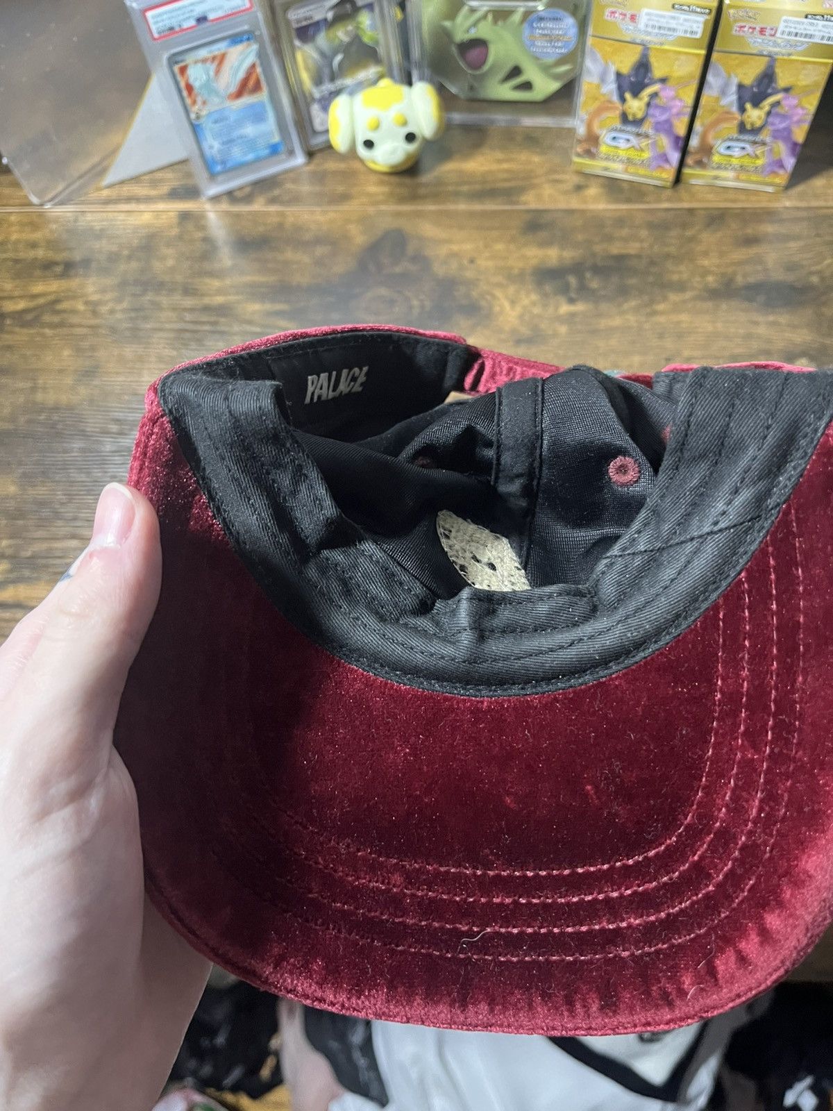Palace Palace velvet hat red Size ONE SIZE - 2 Thumbnail