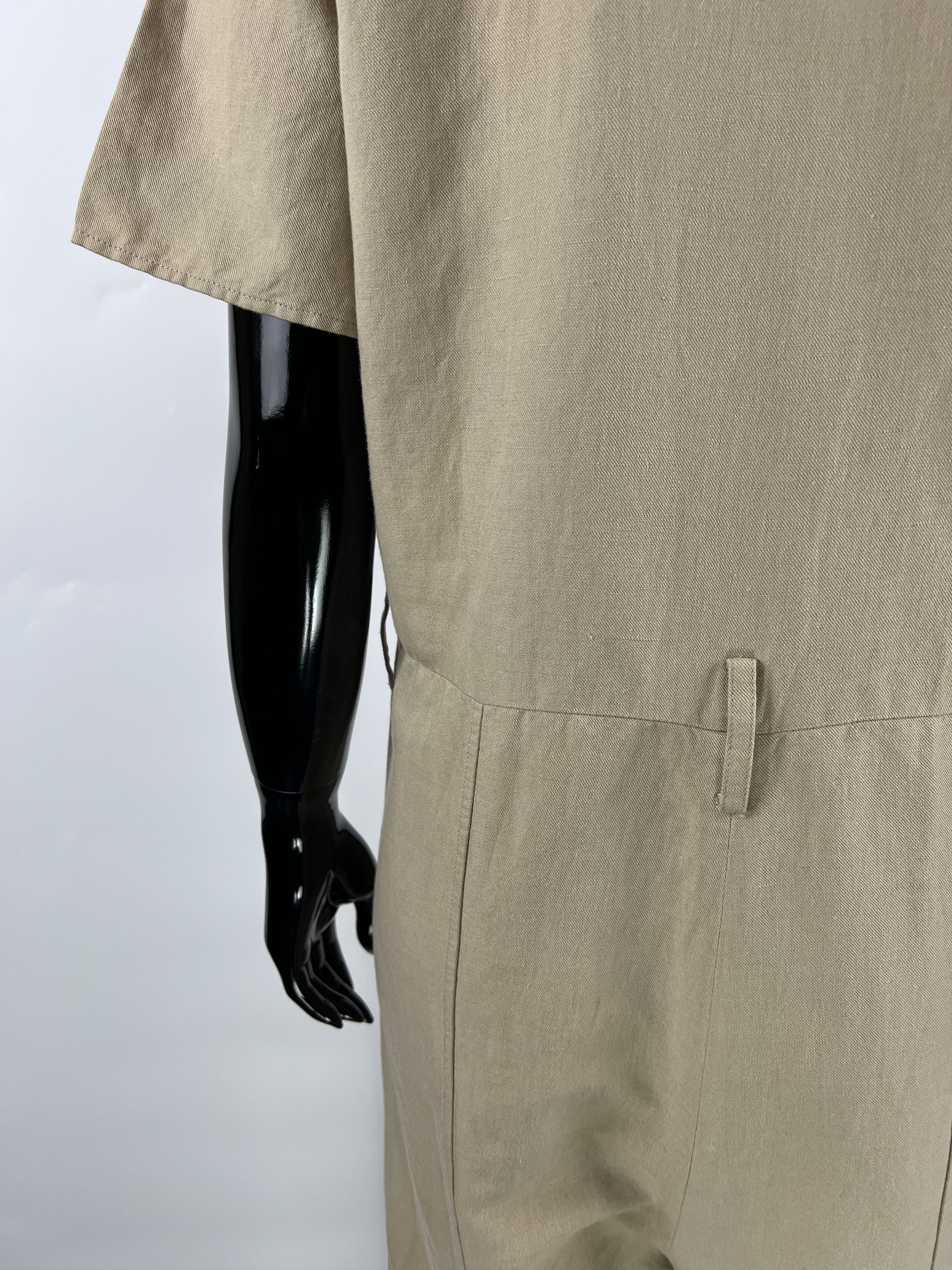 Cos COS Women's Beige Linen Cotton Jumpsuit Size EUR34/XS Size 26" / US 2 / IT 38 - 10 Thumbnail
